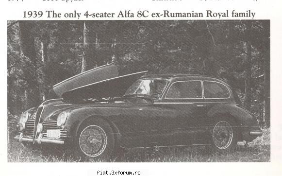 alfa romeo 2.9 touring, 1942, #412039 inca poza masina scanata din dalton watson car value guide
