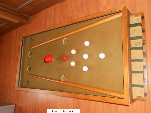 jucarii tabla sau plastic (ro, ddr, ussr, japonia, china) joc rar romanesc biliard fabricat din lemn